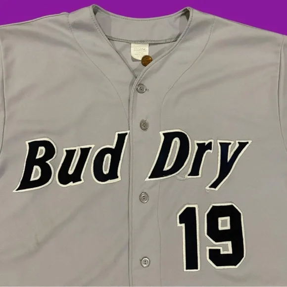 Vintage 90s Bud Dry Baseball Jersey - Picture 3 of 4